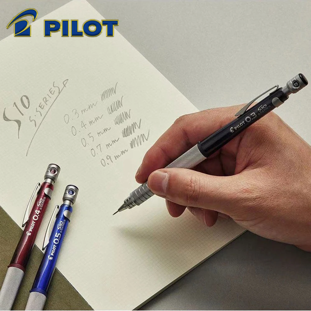 1PC Japan Pilot S10 HPS-1SR Mechanical Pencil 0.3/0.5mm Low Center of Gravity Drawing Writing Cute Stationery Back To School
