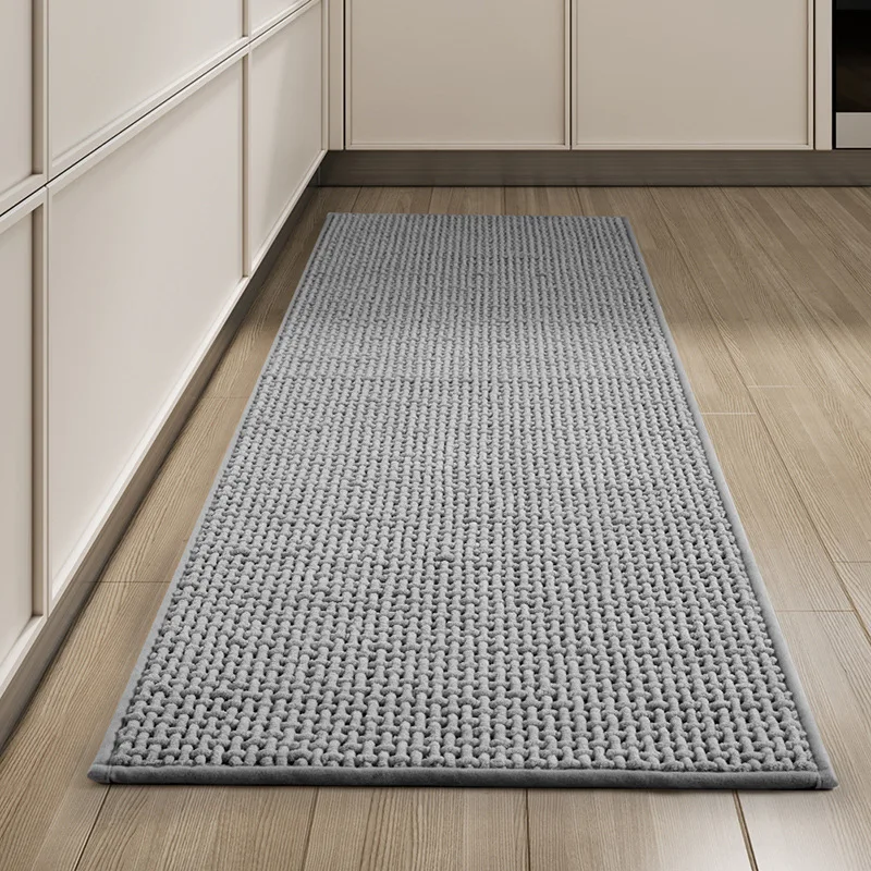 Kitchen Mat, Non-Slip Oilproof Waterproof Runner Rug, Wipeable Absorbent Floor Mat for Home Kitchen Entrance