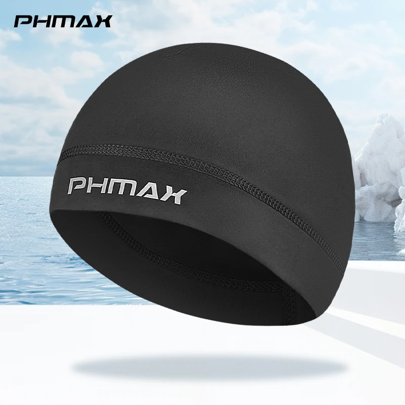 PHMAX 하이 퀄리티 다크 헤드웨어 반다나 사이클링 스포츠 콜드 캡, 러닝 흡수성 통기성 모자, 얇은 여름 사이클링 캡 