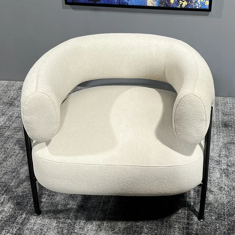 

TTNordic simple living room sofa chair teddy velvet balcony light luxury sofa