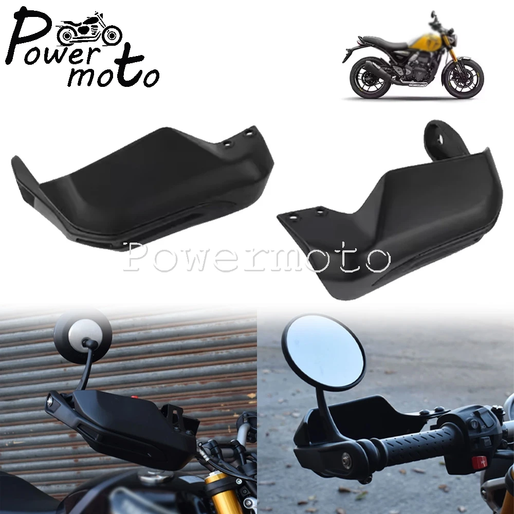 

Motorcycle ABS Hand Guards Cold Wind Deflector Shield Hand Protector Shield Falling Protection For Triumph Speed 400 2024-2025