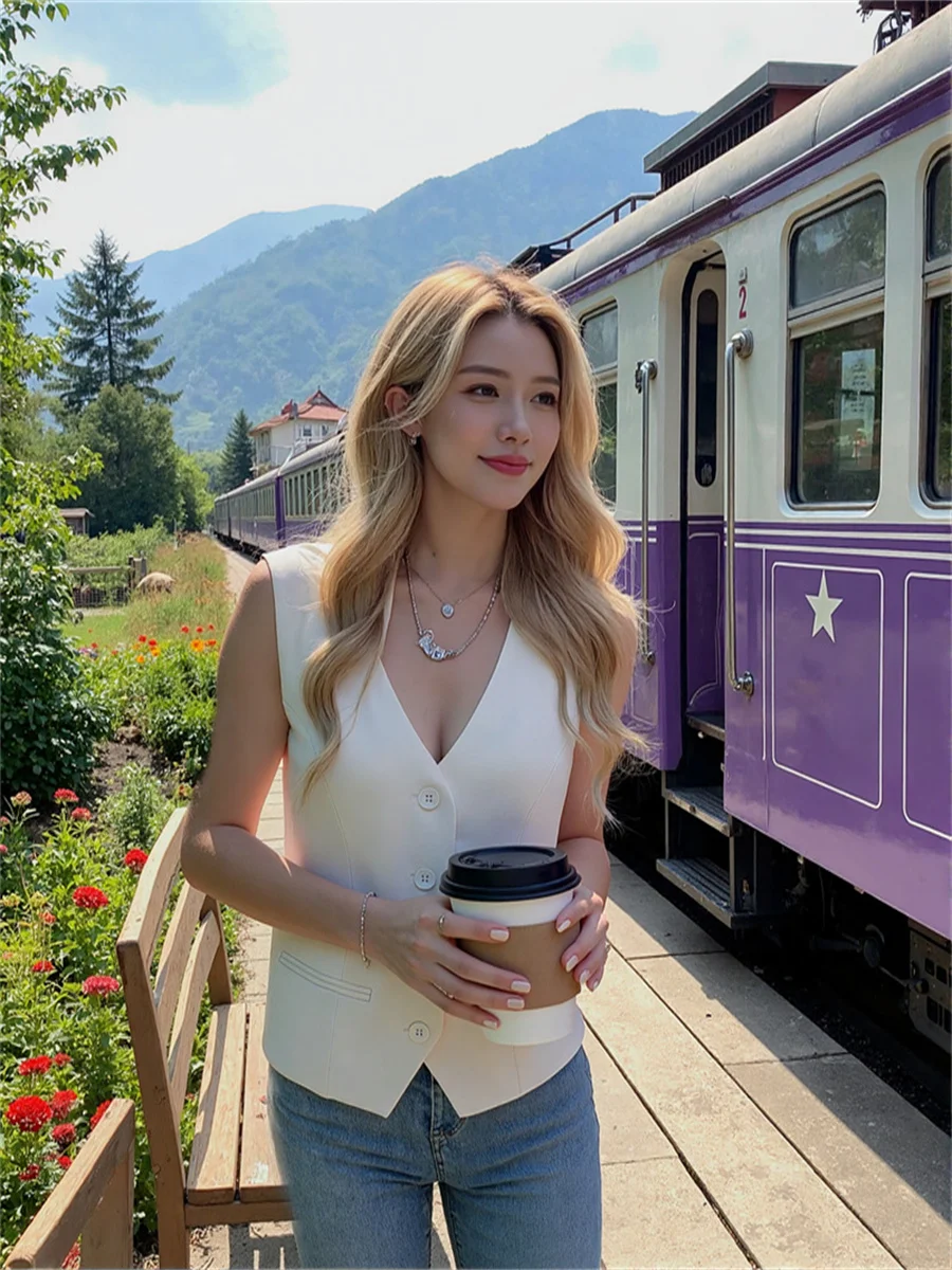 

Женские жилеты, вязаные крючком, женские жилеты с v-образным вырезом, свободный крой, летние, зеленые, мятные, шалфейного цвета, без рукавов, на пуговицах, модные женские