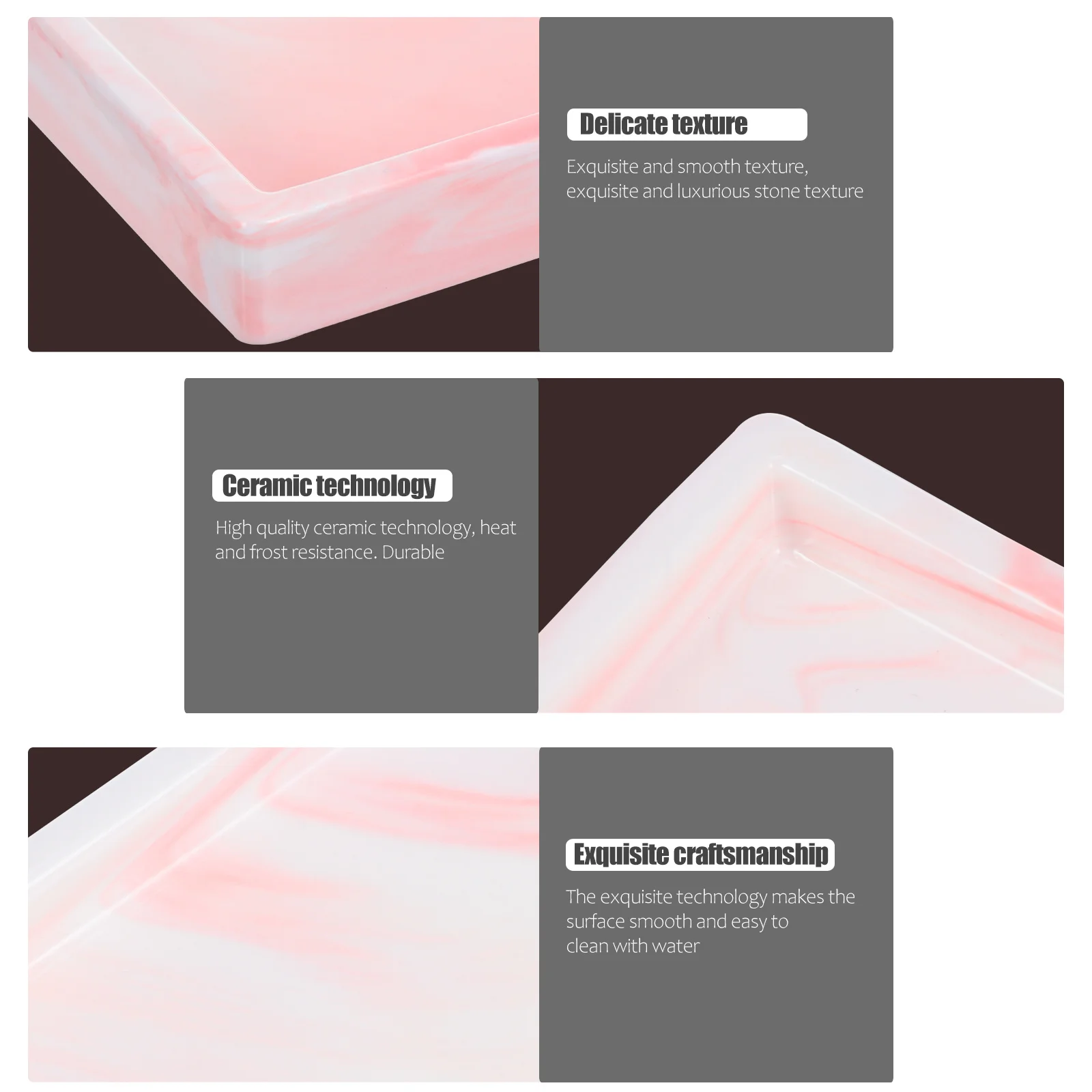 

1Pcs Marble Ceramic Jewelry Storage Plate Nordic Style Durable Tray Home Bar Restaurant Display Ceramic Tray Jewelry Plate