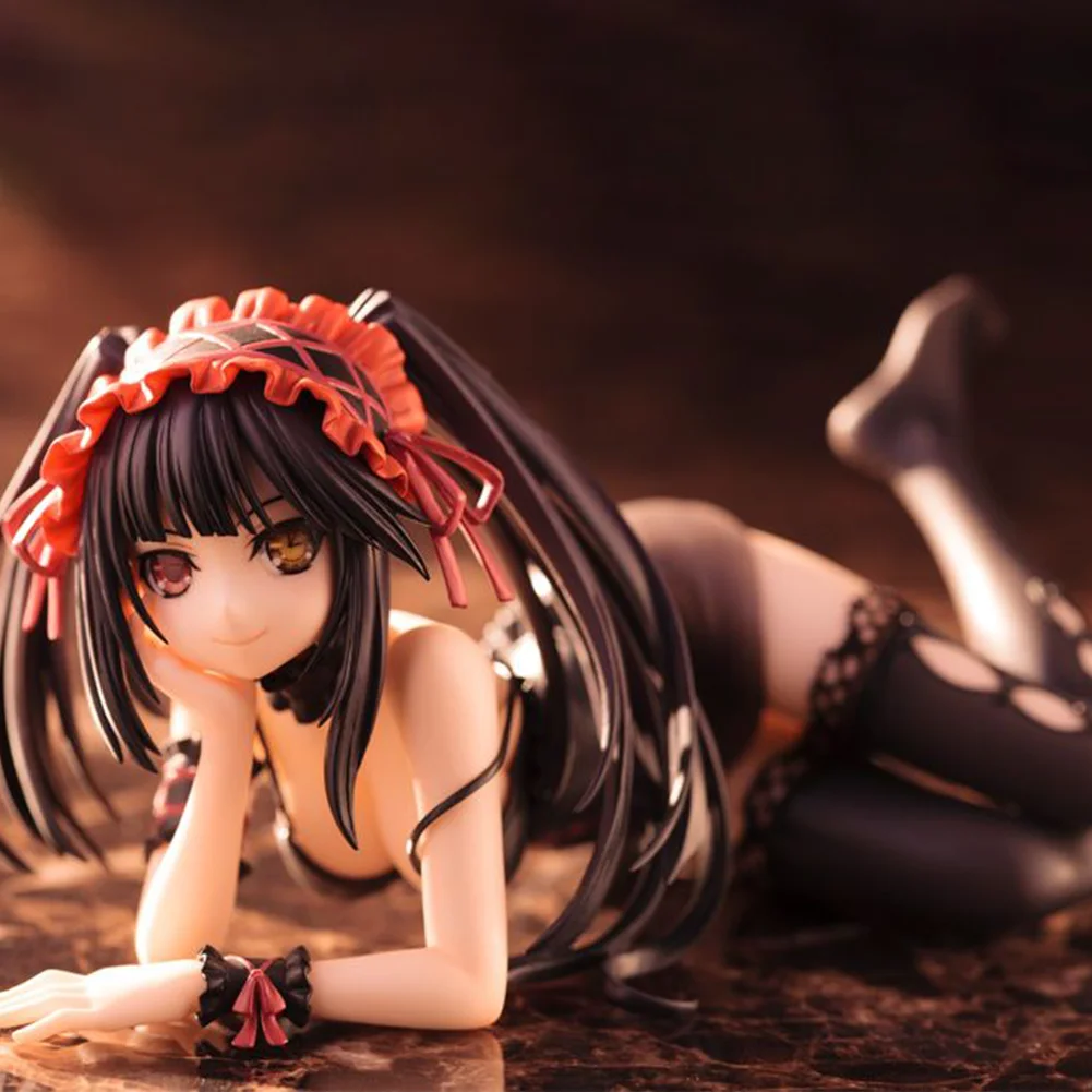 

Anime Figure Tokisaki Kurumi nightwear action figures Kurumi figurine lying position PVC model desk decoration adult statue gift