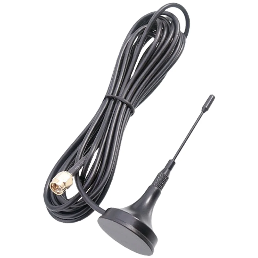 1 Pcs High Gain Performance Antenna Black Suction Cup Antenna ABS Housing Copper-plated Components Multi-band Operation
