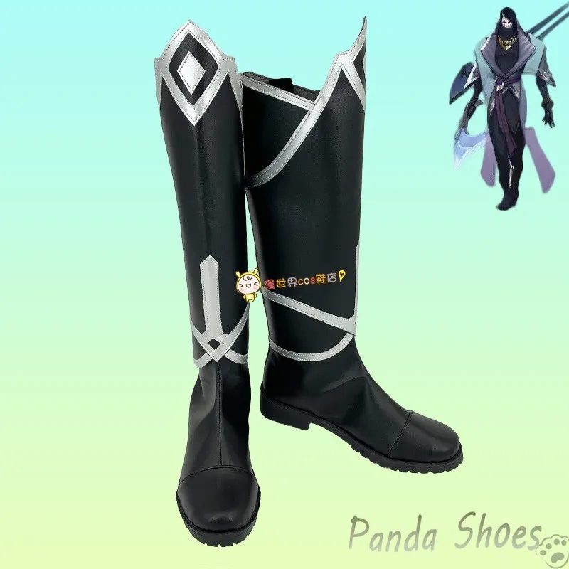 LOL Aphelios Cosplay Shoes Comic Anime Game League of Legends Cos Long Boots Cosplay Costume Prop Shoes for Con Halloween Party