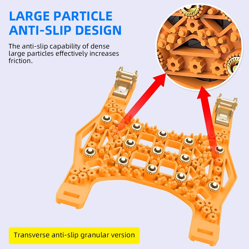 Automobile Snow Chains Winter Tire Anti-skid Chain 165-255mm Wheel Universal Snow Chain Optional Storage Bag＆installation Tools