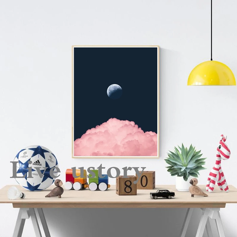 Space Poster Wall Art Canvas Prints , I Need More Space Science Art Canvas Painting Outer Space Planets Print Cosmos Poster