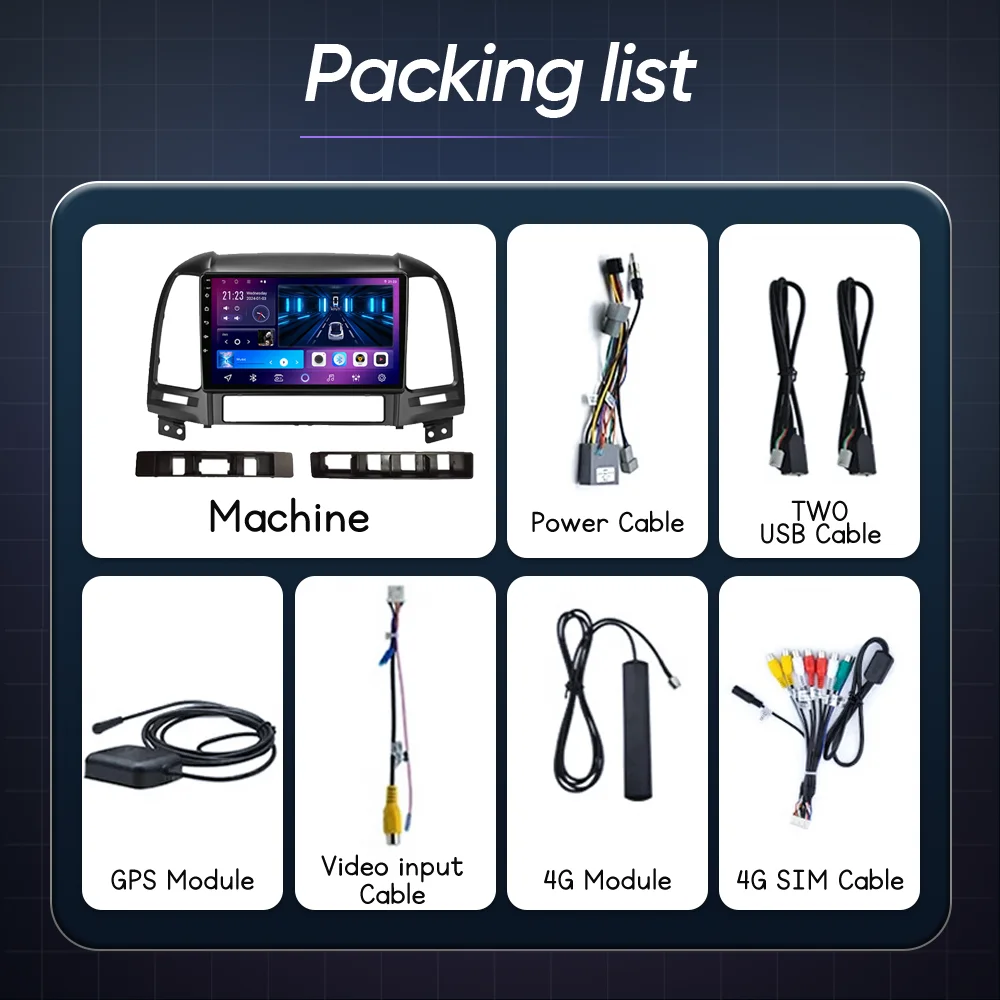 Android Carplay Auto Radio Für Hyundai Santa Fe 2 2006 2007 2008 2009 2010 2011 2012 Auto Multimedia Player Stereo DSP 2DIN DVD