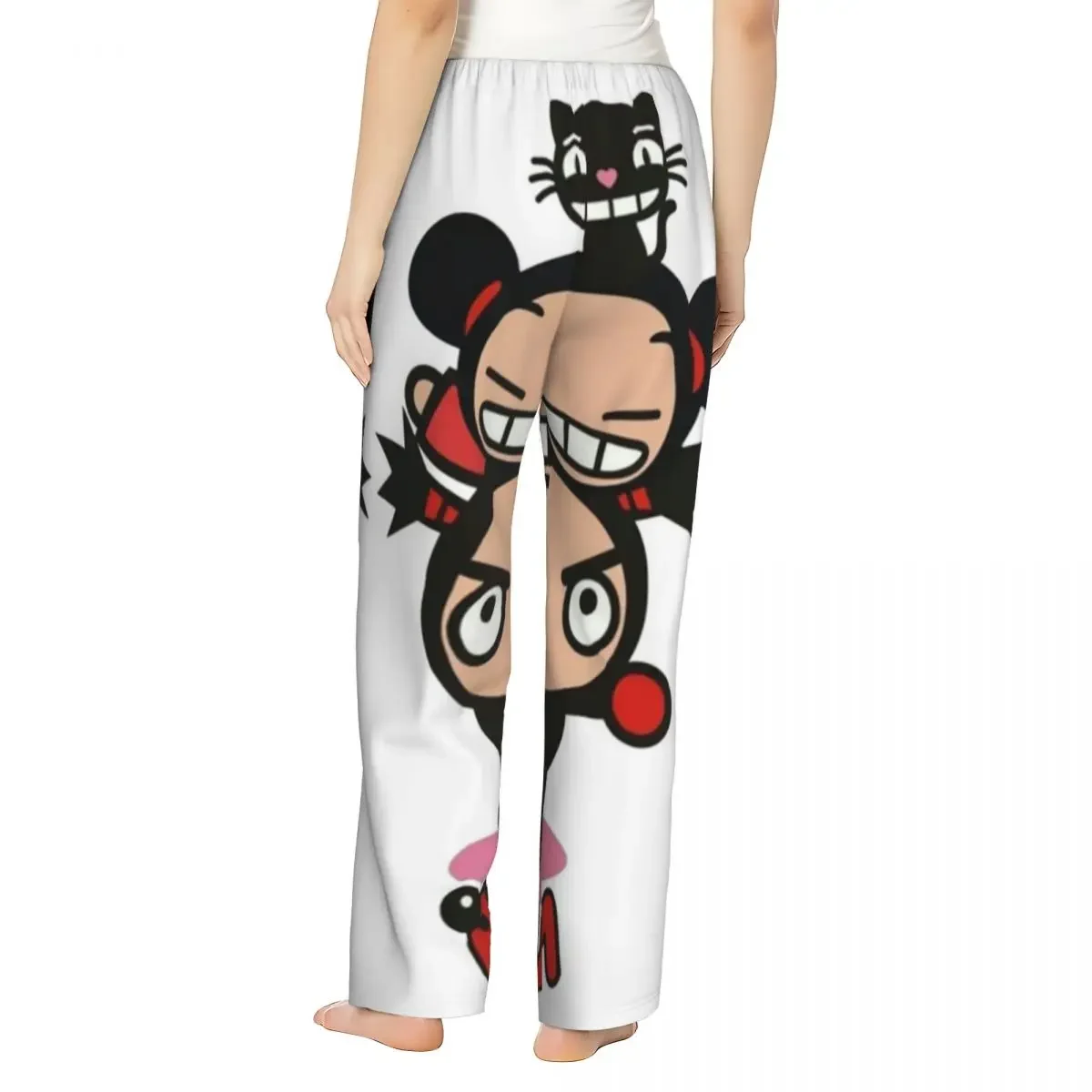Custom Pucca Pucca Women Pajama Pants Lounge Sleep Sleepwear Bottoms with Pockets