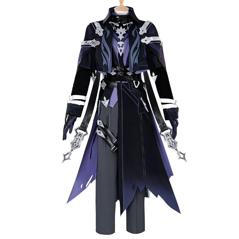 

Game Genshin Impact Kyryll Chudomirovich Flins Cosplay Costume Full Set Uniform Outfis Flins Cosplay Costume Role Play Props