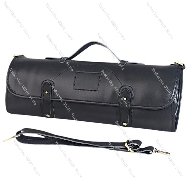 

Portable Handheld Tool Bag Western Cuisine Chef Roll Knife Bag Genuine Leather Chef Knife Storage Bag