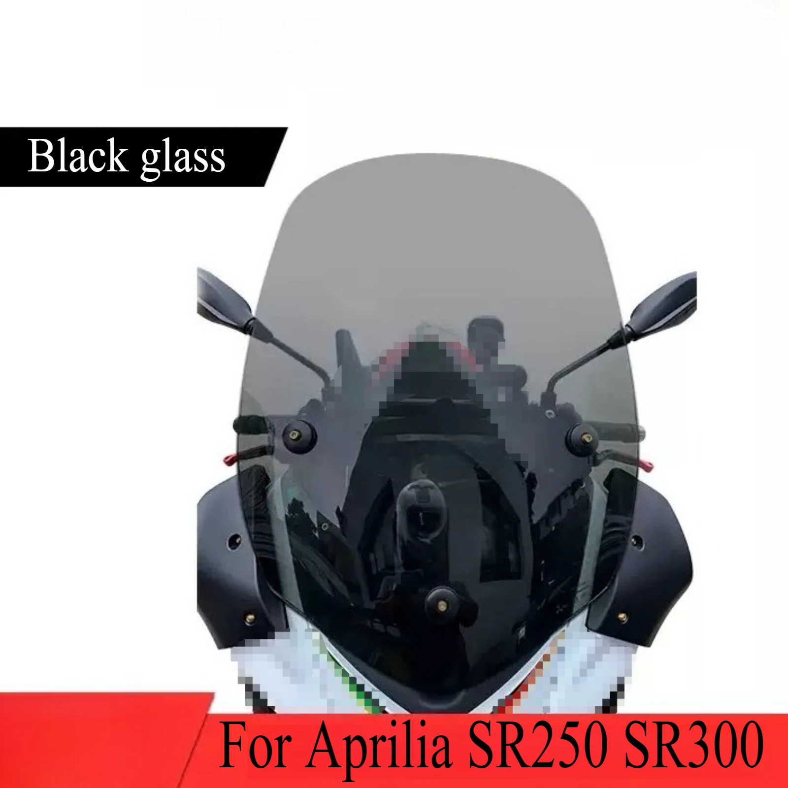 

For Aprilia SR250 SR300 Motorcycle Modified Windshield Wind Deflector Heightened Windshield Front Glass Accessories Parts