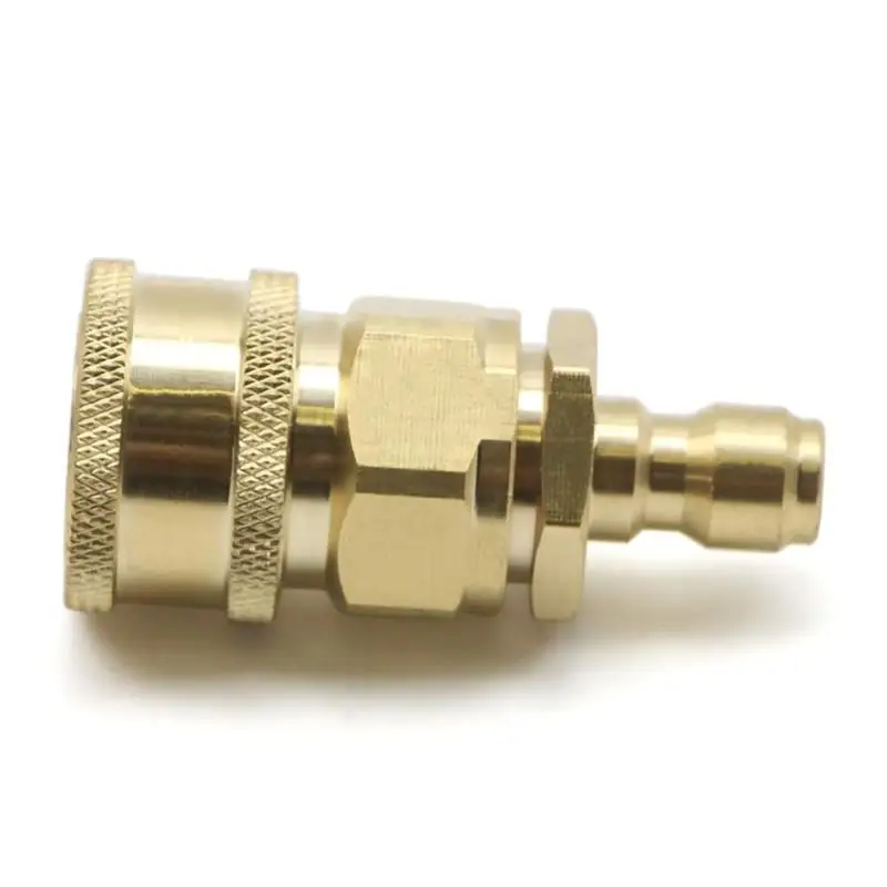 E8BD Pressure Washer Adapter with Quick-Disconnect Coupling 4000PSI, 1/4in Male to 3/8in Female for Moving Between Hose, Wand