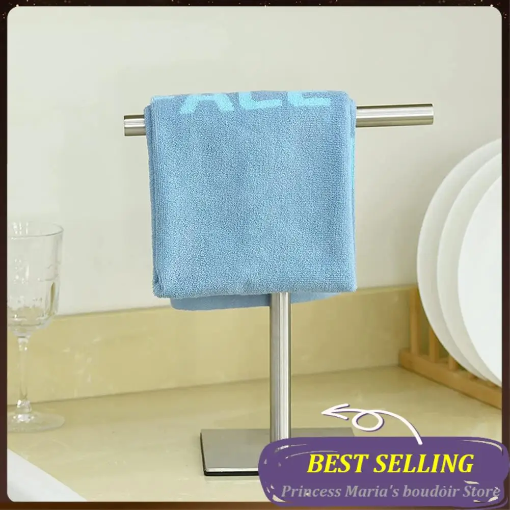 

AB30-Hand Towel Holder Stand For Bathroom Vanity Stainless Steel Standing Towel Rack Stand Towel Bar For Bathroom -Silver Durabl
