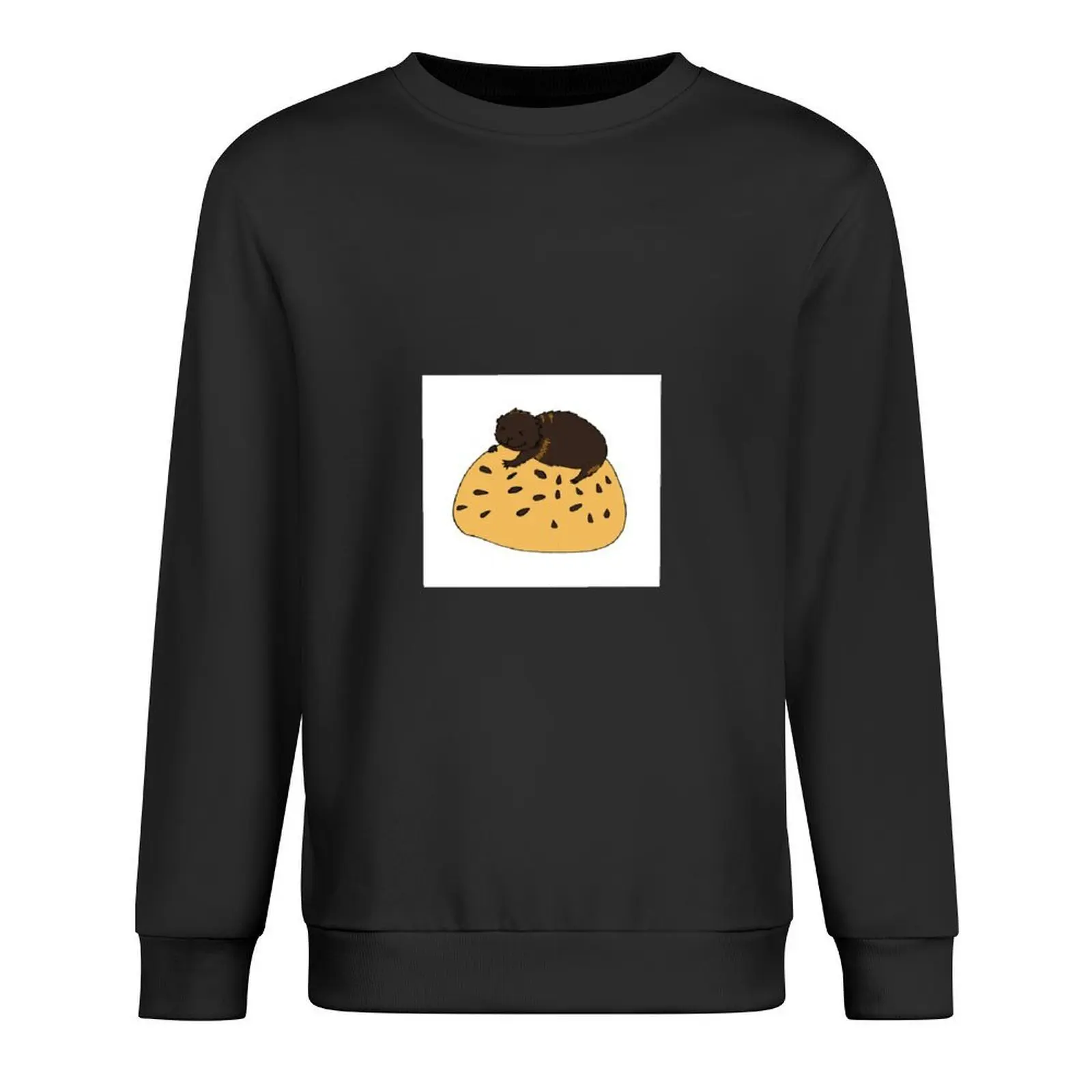 

Guinea Pig on Sesame Bun Pullover men's clothing mens clothes aesthetic clothing graphic t shirts men men's sweatshirts