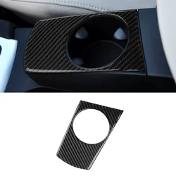 LHD For BMW X3 E83 2004 2005 2006 2007 2008 2009 2010 Carbon Fiber Center Console Cup Holder Panel Sticker Interiors Car Trim