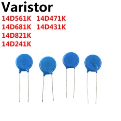 50PCS varistor 14D561K 14D681K 14D821K 14D241K 14D471K 14D431K