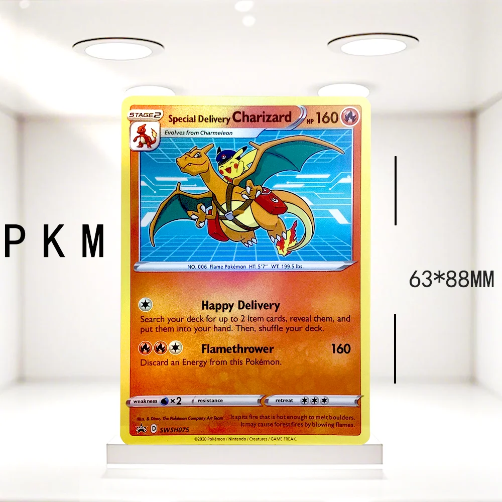 

PKM PTCG Foil Game Коллекция Прокси-карты Чаризард Вапреон Флреон Джостеон Коллекция Боевые карты Игрушки Подарки