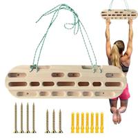 Portable Wooden Hang Board Rock Climbing Fingerboard Doorway Hand Strengthener Equipment For Training Finger Grip And Pull Up