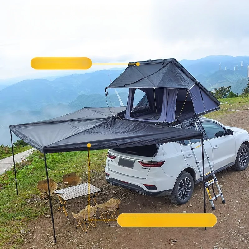 

Car Roof Tent Aluminum Alloy Fully Automatic Outdoor SUV Car Self Driving Tour Off-road Hard Shell Top Folding Camping