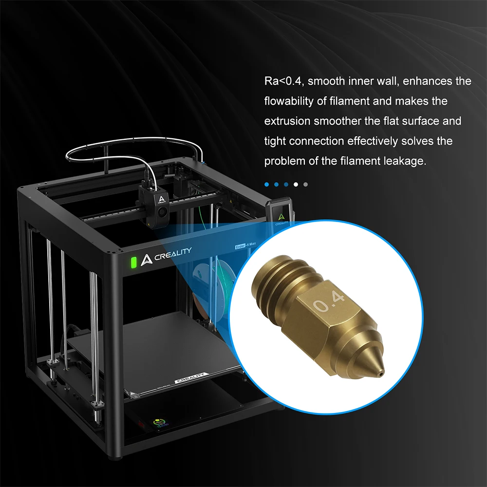 Für Creality Ender 5 Max Düse Messing Gehärteter Stahl Düsen 0,4mm 0,6mm 0,8mm Für Ender-5 Max 3D-Drucker Zubehör – Detail 6