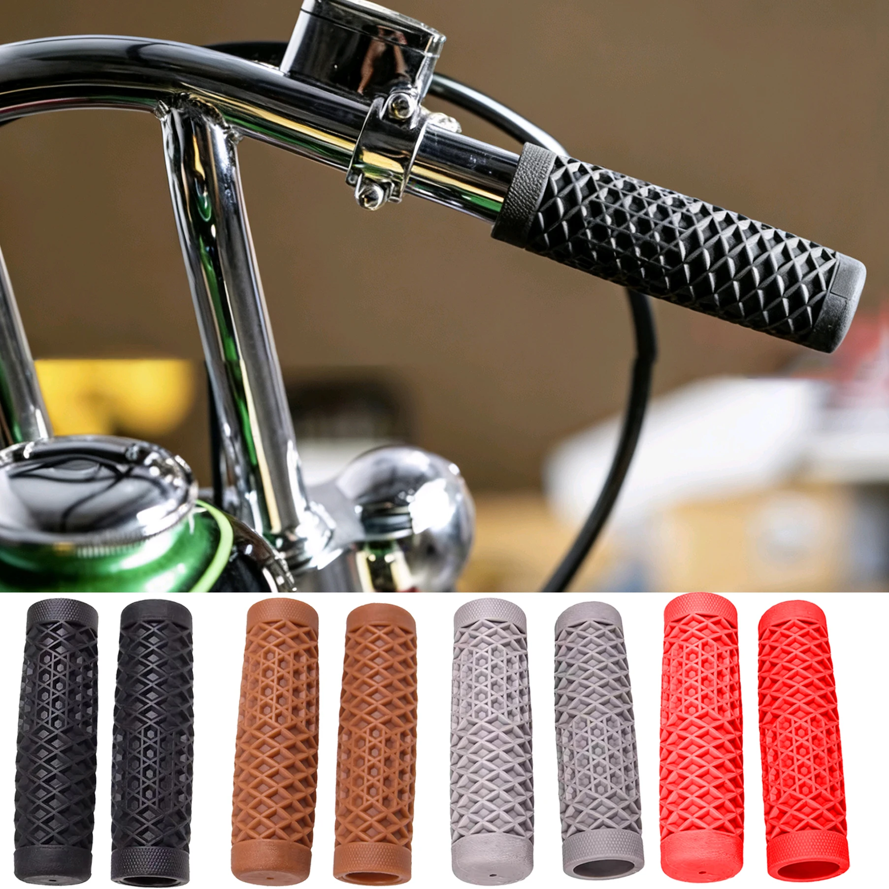 

Motorcycle Handle Bar Grips ODI-VS Style 22mm 24mm Rubber GEL Domino Grip Universal for KTM YAMAHA Pit Bike Motocross Motorbike