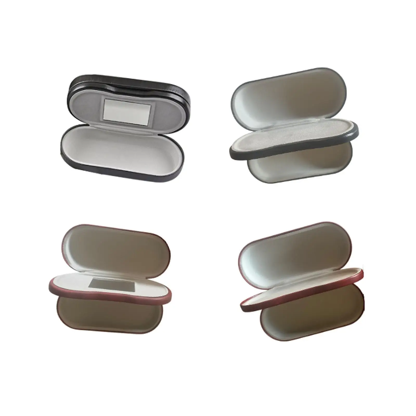 

2 Layer PU Leather Makeup Mirror Protector for Office Women Men