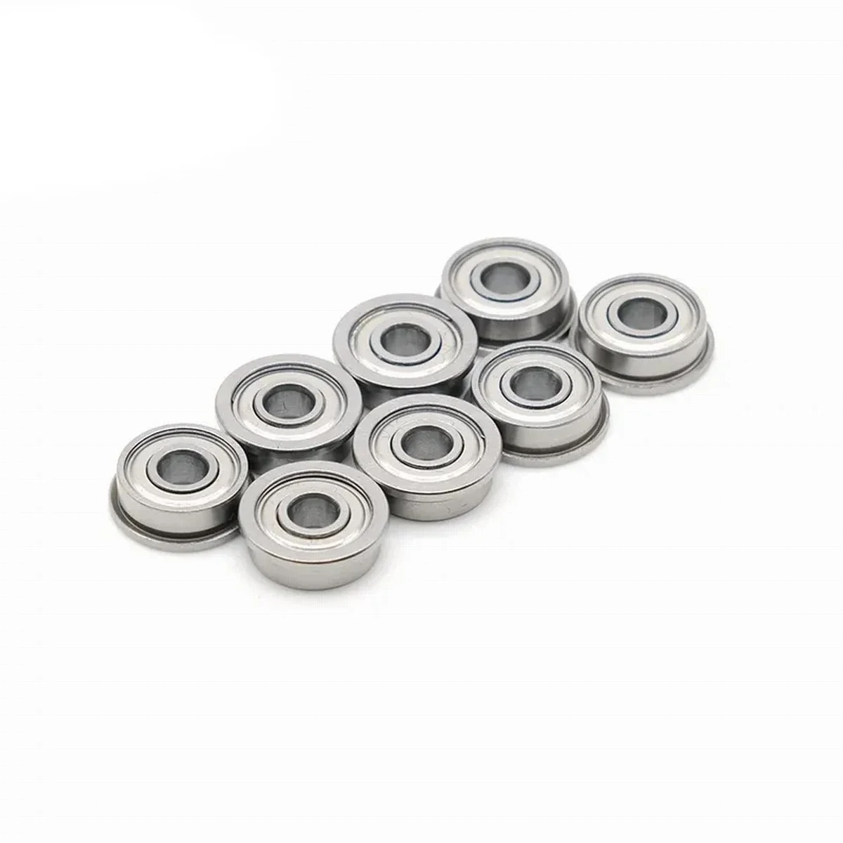 5pcs F683ZZ 3x6x2.5mm 3x7x3mm 4x7x2.5mm 4x8x3mm 5x10x4mm Flange Bearing Thin Wall Mini Ball Bearing for 3 4 5mm shaft Rc Boat