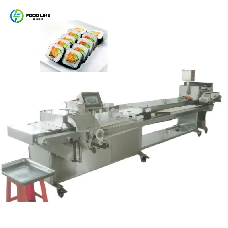 Customized Automatic Sushi Machine For Making Triangle Rice Balls Slices And Rolls