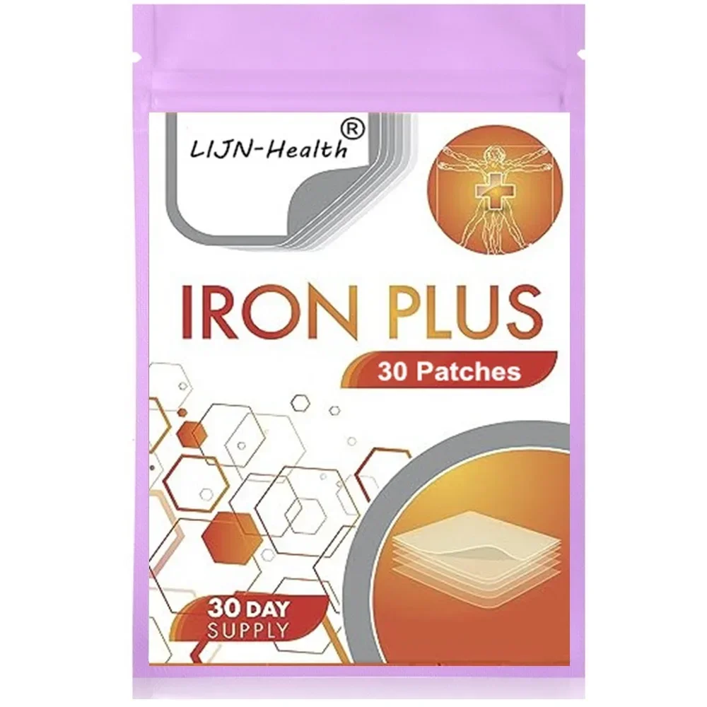 Iron Plus Transdermal Patches -  30 Patches One Month Supply