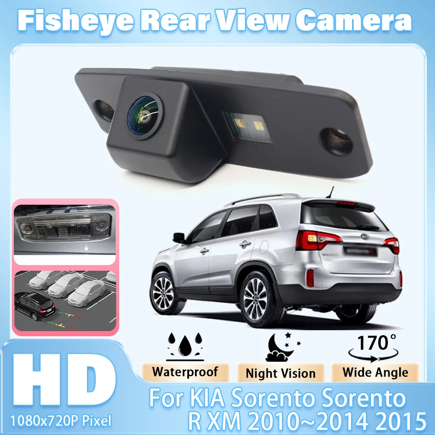 CCD Full HD 170° Fisheye Rear View Camera For KIA Sorento Sorento R XM 2010 2011 2012 2013 2014 2015 Car Reverse Parking Monitor