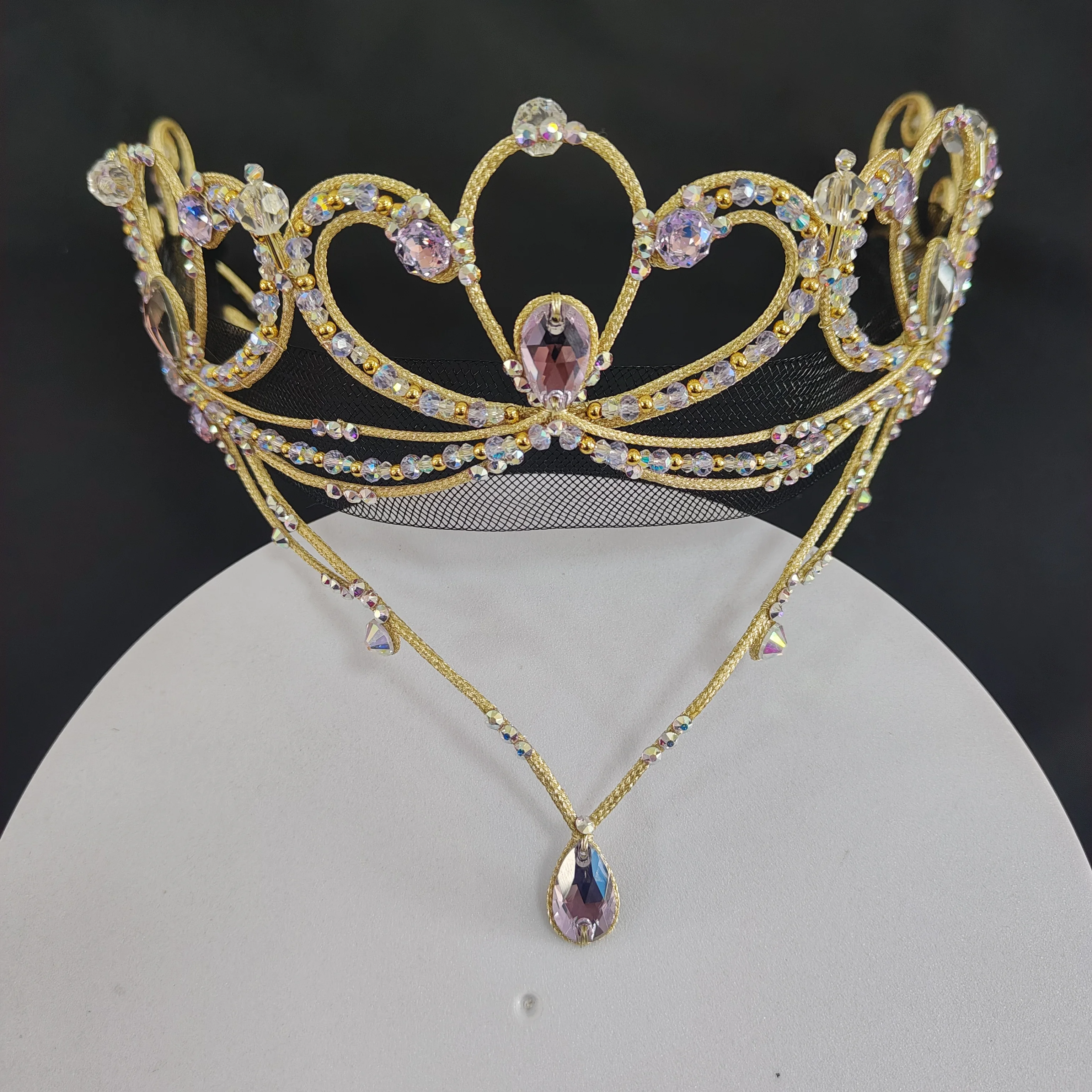 BH1006 Elegant Universal Custom Color Ballet Headpiece, Delicate Exquisite Hair Accessory for Girls' Ballet Performance