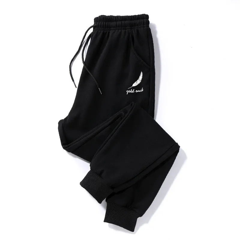 Trendy heren casual sportbroek dunne lichtgewicht losse harlan manchetten negen punten joggingbroek zomer faion streetwear