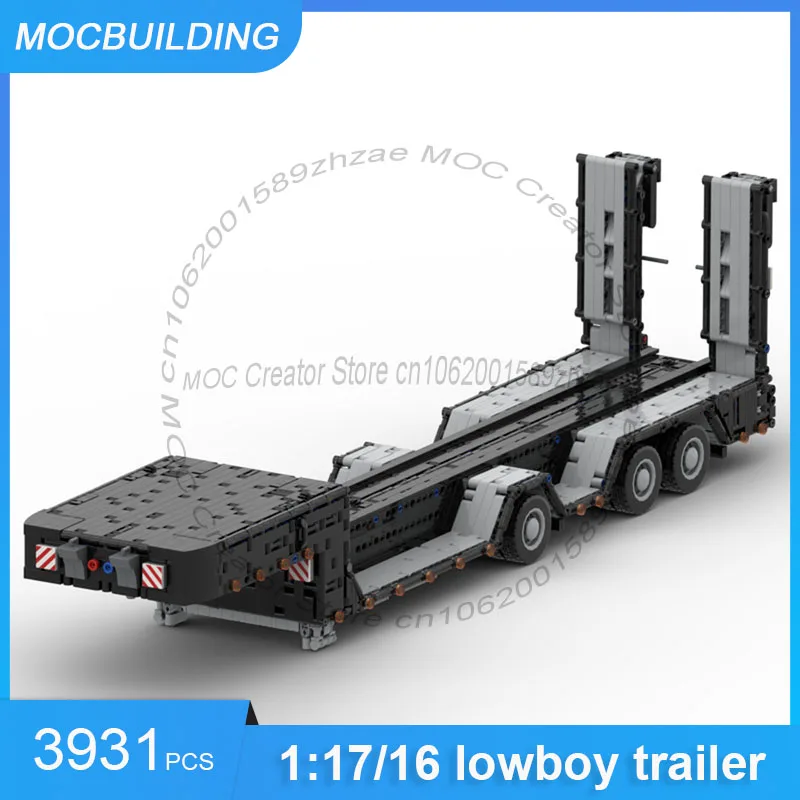 

1:17/16 Lowboy Trailer Model MOC Building Blocks Transportation DIY Assemble Bricks Collection Display Xmas Toys Gifts 3931PCS
