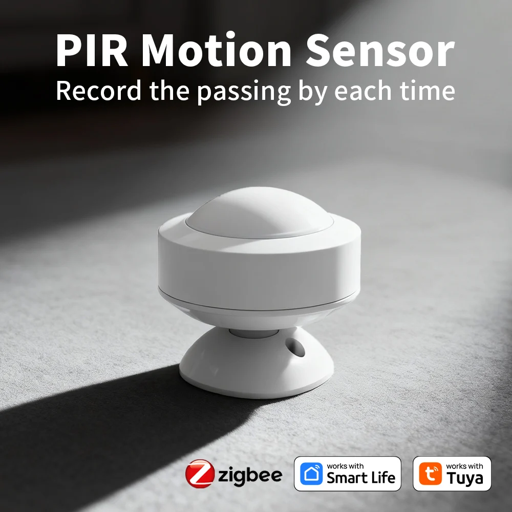 Works with Tuya WiFi Zigbee PIR Motion Sensor Smart Home Human Body Infrared Detector Security Smart Life Work With Alexa Google