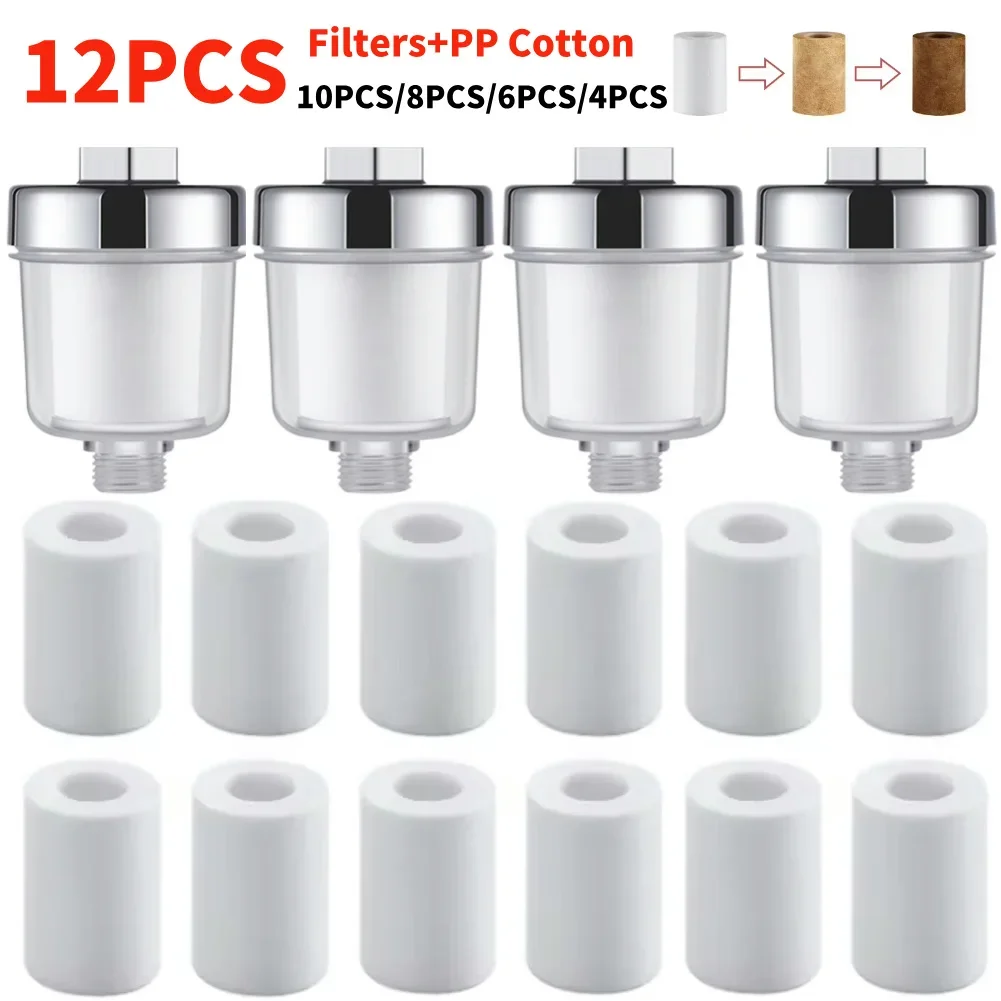 

Фильтр для ванны с 8-2 полипропиленовым хлопком, система фильтрации для ванной комнаты, комплект очистителя для выхода воды, универсальный фильтр для крана для кухни, ванной комнаты