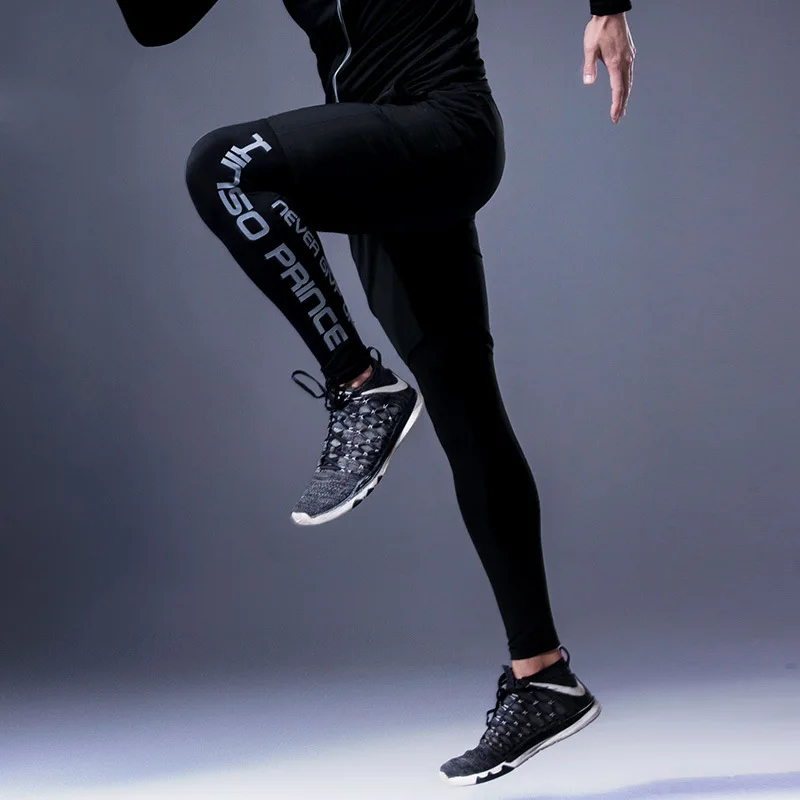 Fleece Sports Leggings Fitness Stretch Cycling Trousers Bottoming Men\'s Basketball Running Breathable Pantalones Gym Accessories