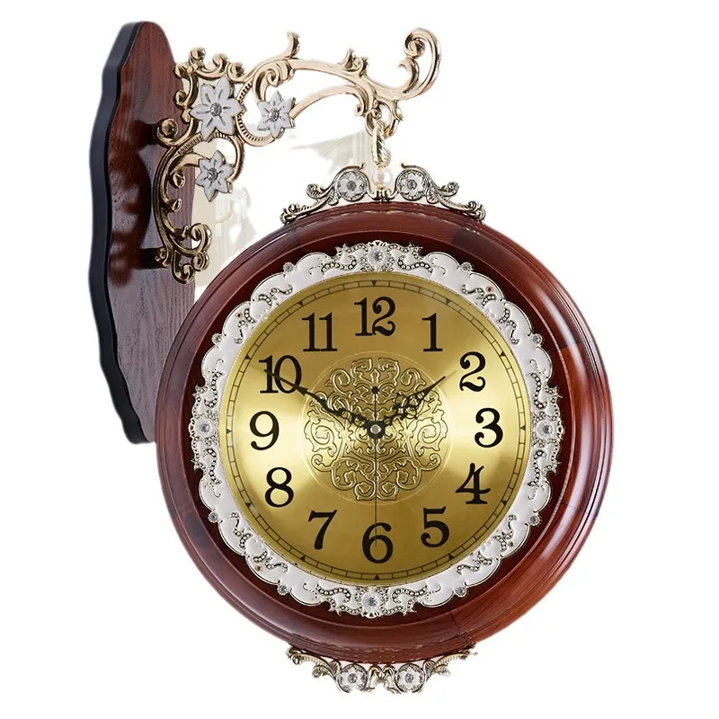 

European creative and fashionable large living room modern silent pastoral simple quartz clock