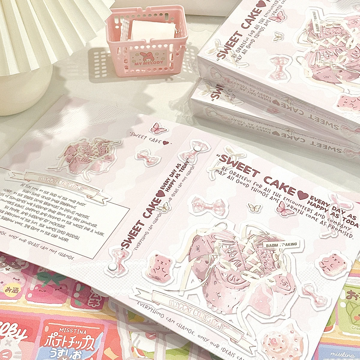 Cute Pink Bow Binder A5 Loose Leaf Photocards Holder Magnetic Kpop Photo Card Collect Book Album Korean 포카 바인더