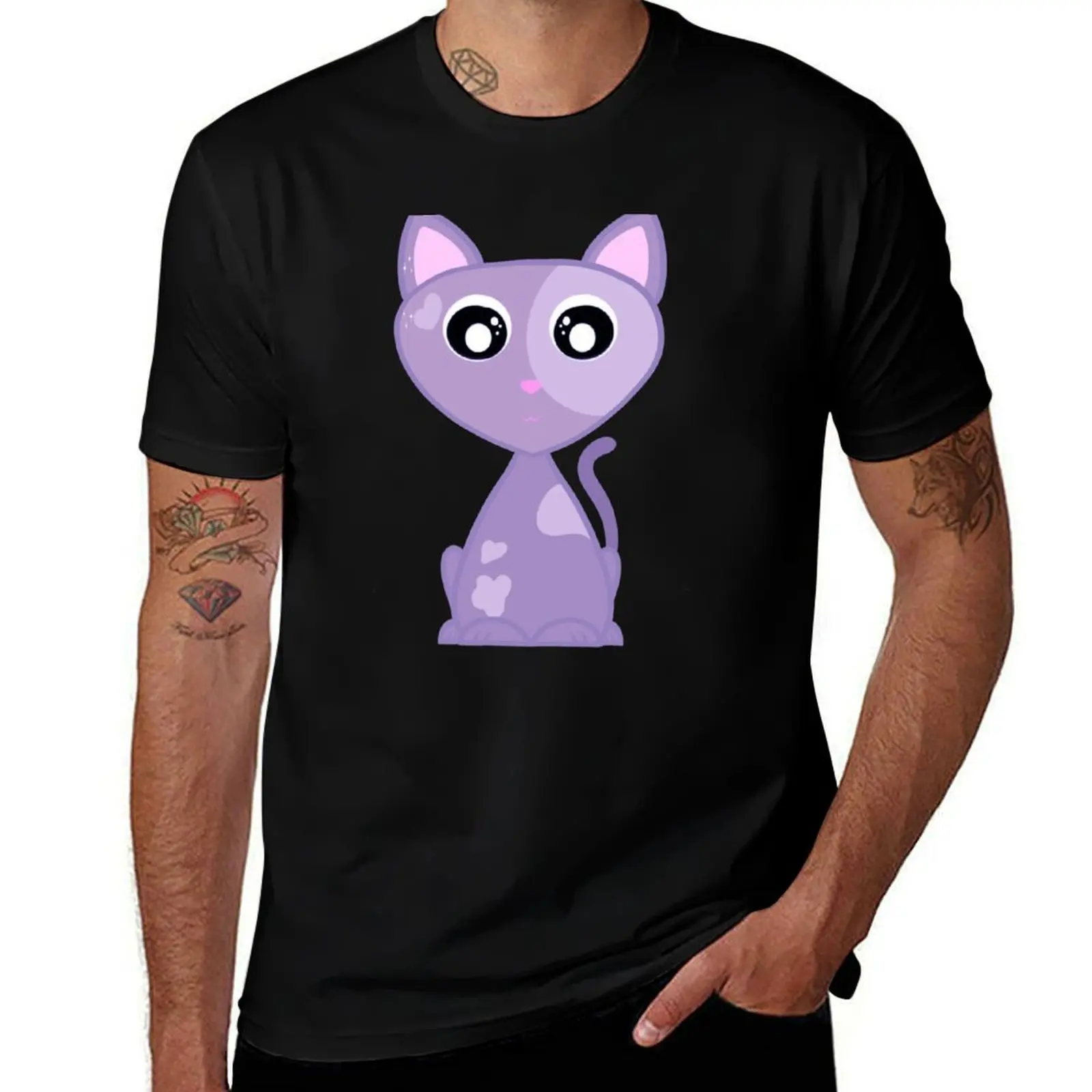 

Purple and lilac kitten T-Shirt Clothing affliction shirts designer shirts men t shirt