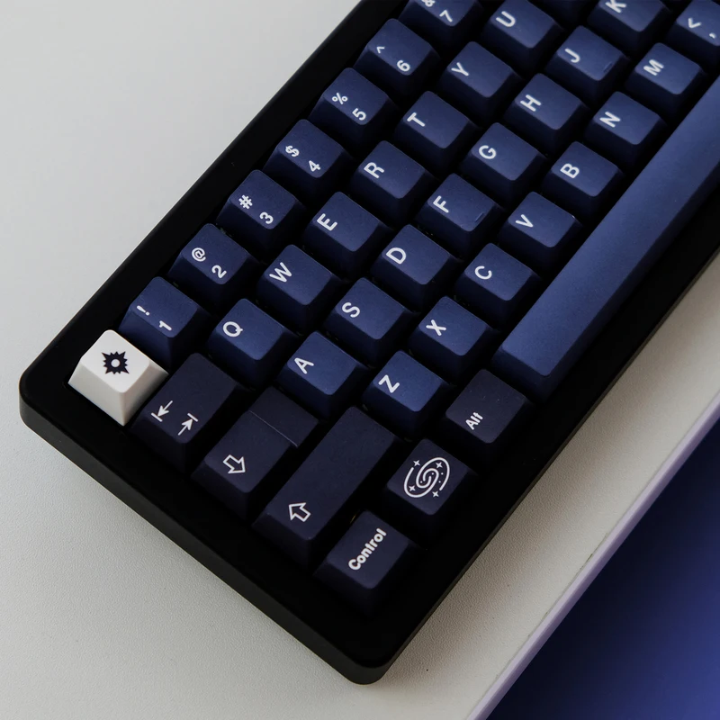 Imagem -03 - Chaves Conjunto Gmk Galaxy Keycaps Pbt Tintura Sublimação Chave Tampões Cherry Perfil Keycap para Keychron 65 75 Anne Poker Gh60 Gk64 Fl98 128