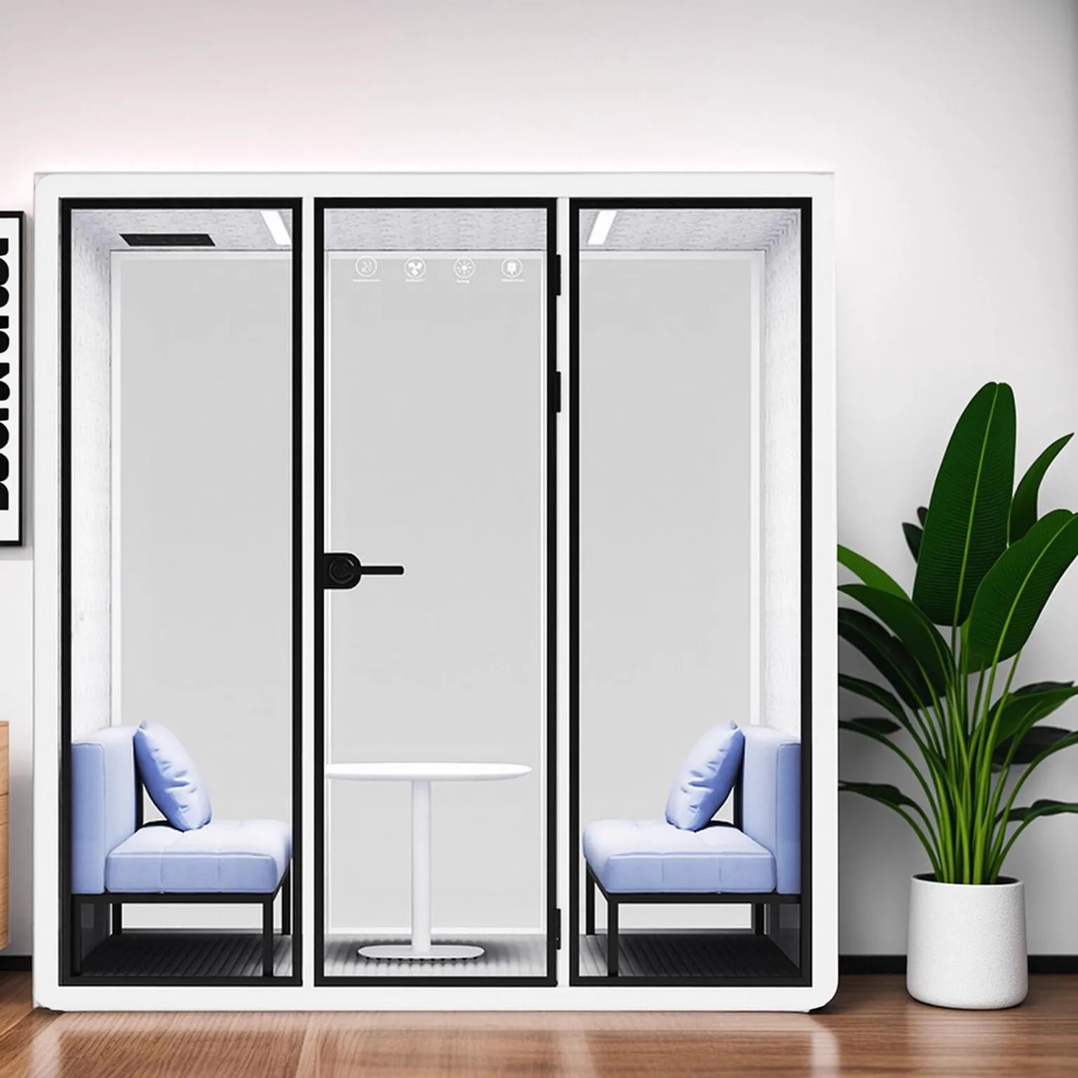 Modern Multifunctional Aluminum Frame Office Pod Soundproof And Sound Insulation Cabin For Home School Or Office Use