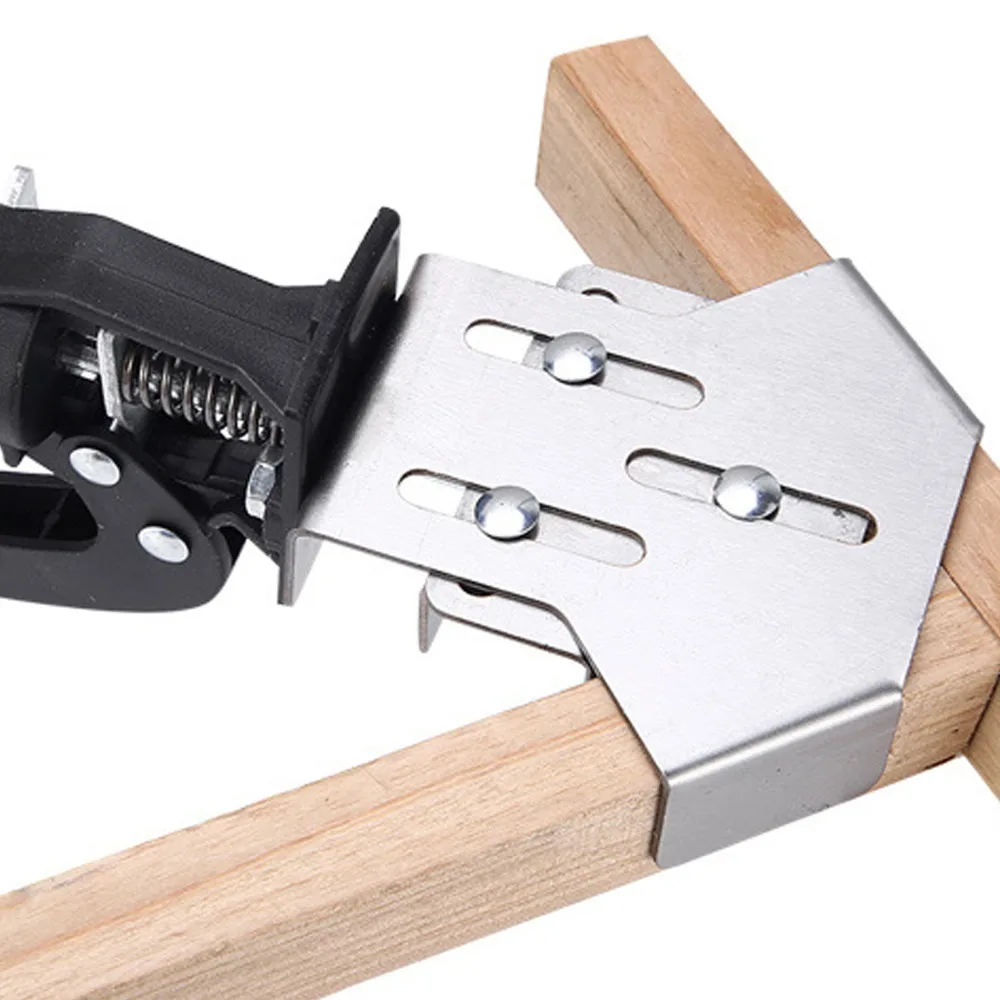 90 Degree Angle Right Angle Corner Clamp Press Type Handle Heavy Duty Woodworking Corner Clamp One Handed Operation