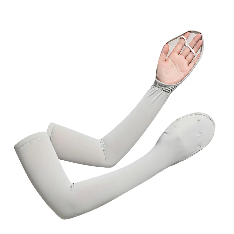 夏用アイスシルクスリーブカバー、手の保護、日焼け防止アームスリーブカバー、グローブ、アウトドアスポーツ、uvカット、アームカバー、サイクリング、ランニング用