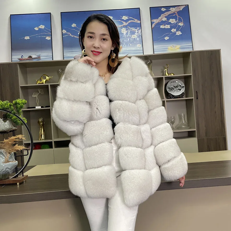 Women's Fur Coat Fox Jackets For Women Clothing Natural Real Fox Fur Jacket Genuine Natural Fox Fur Coat Woman Fur Jacket