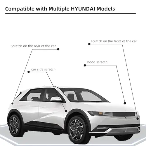 Car Paint Touch Up Pen Compatible with Hyundai Serenity White Pearl(W6H),Automotive Scratch Remover for Nicks&Chips Repair