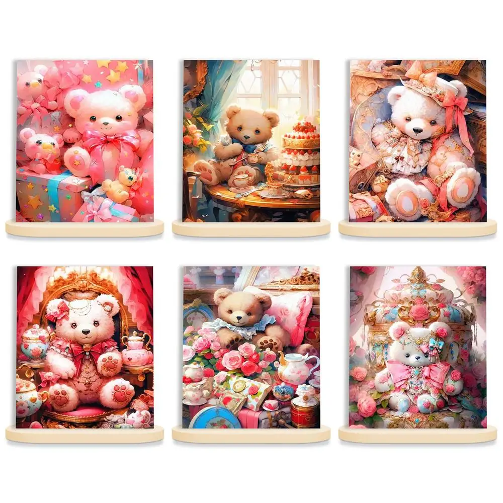 GATYZTORY Painting By Numbers On Canvas Digital Pictures Drawing By Numbers Little Bear Toys Painting Decor Art Stuff With Frame