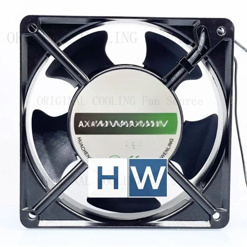 H  1PC HC12038HB 2-wire 0.12/0.1A 22W 230V 12cm Cabinet FOR Axial Flow Cooling Fan