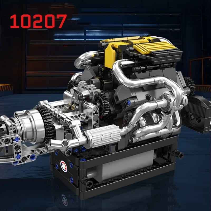 Engine Model Building Kit Puzzle Toy Children Engine Plastic Model Mechanical Assembly Building Blocks Adult Construction Toys